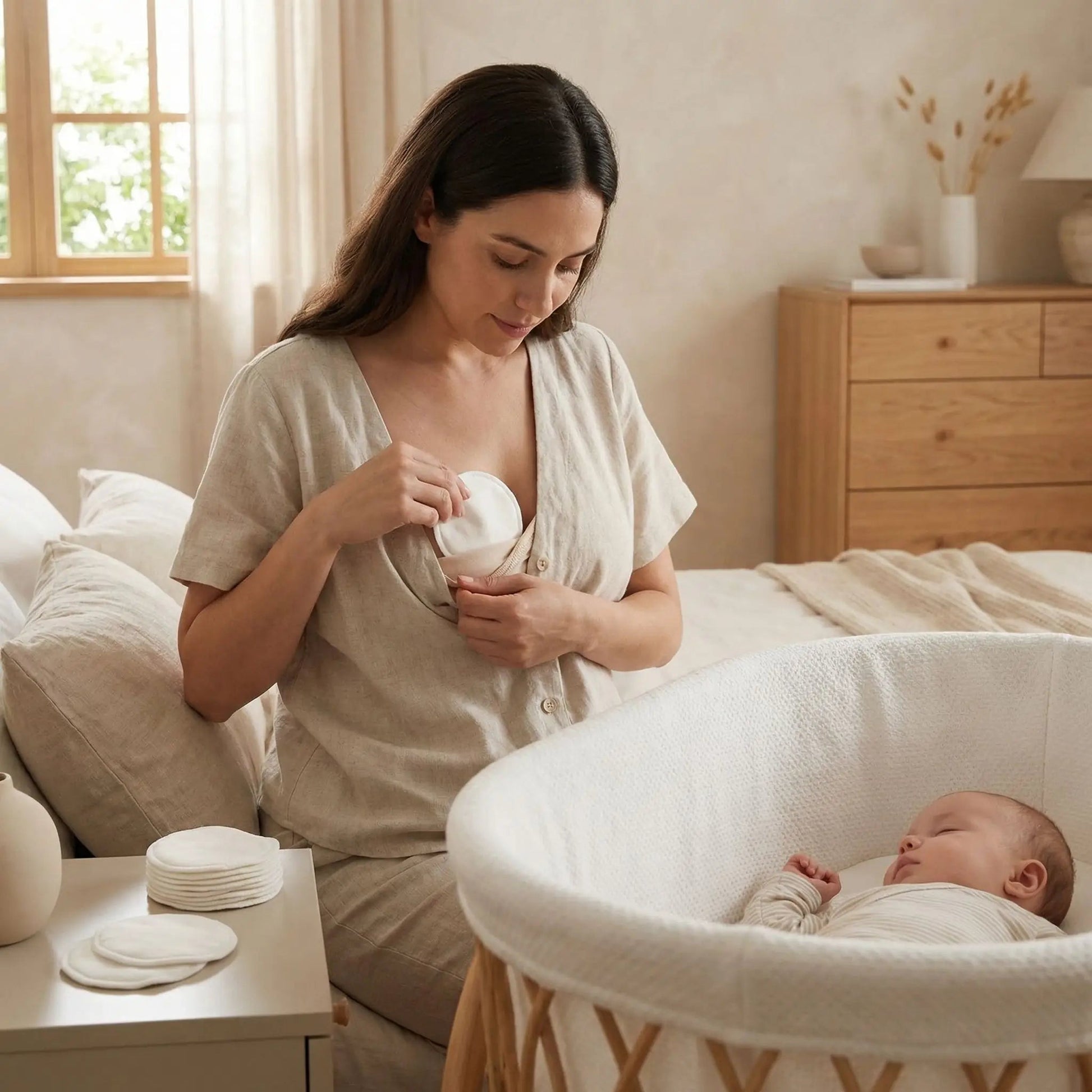 coussinet d'allaitement confort optimal maman ComfortMum Beige