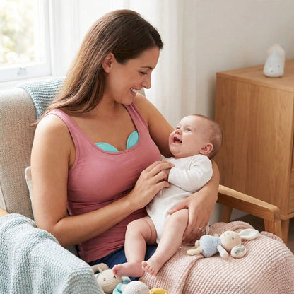 coussinets d'allaitement lavables et confortables bambou ultra bleu lot de 10