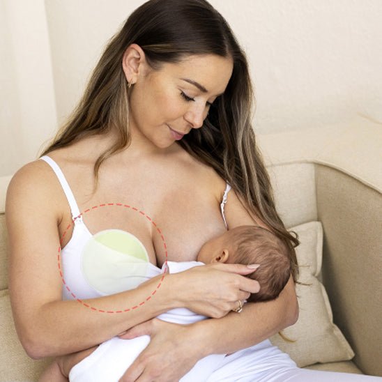 coussinet d'allaitement réutilisable sein maman allaitant Comfortbreasts Gris