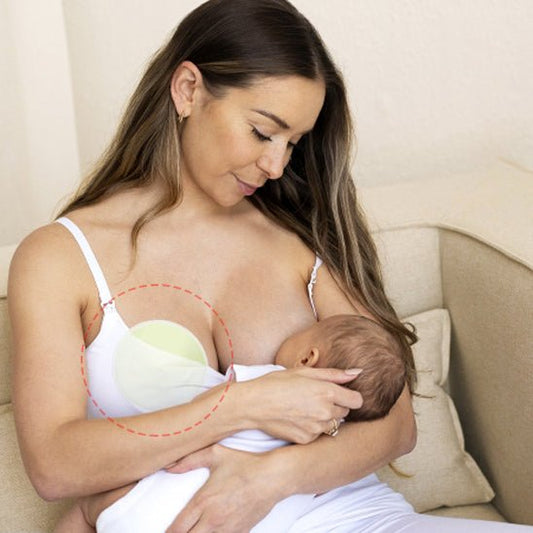 coussinet d'allaitement réutilisable sein maman allaitant Comfortbreasts Gris