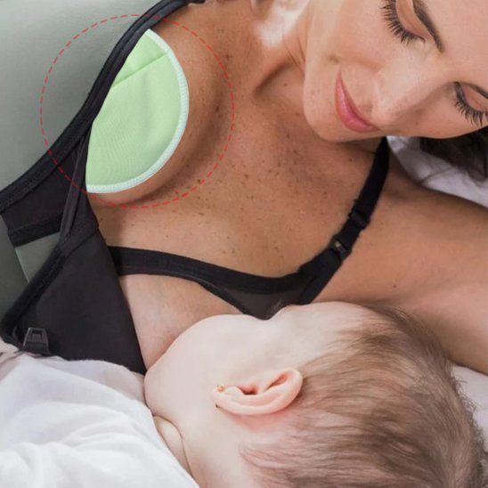 Coussinet d'allaitement stable et confortable sein maman Comfortbreasts Rose