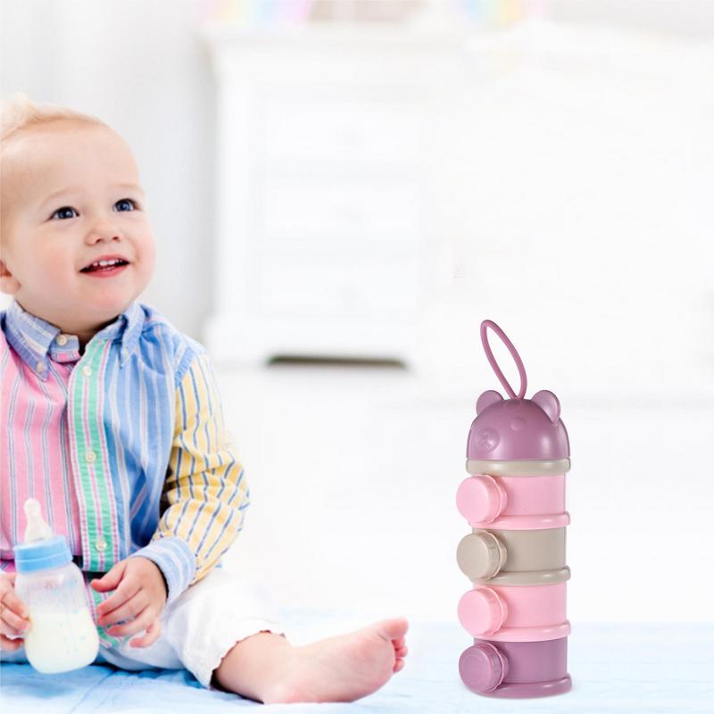 doseur de lait stockage flexible BabyPowderBox pourpre