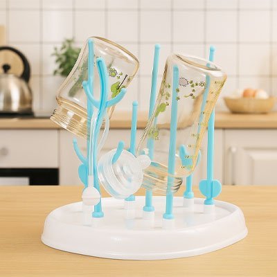 Egouttoir biberon modulable sur table cuisine vue generale