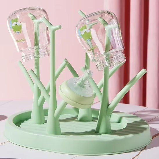 Egouttoir biberon vert pratique vue generale