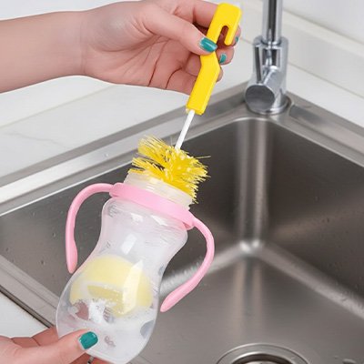 Goupillon bouteille poils souples en nylon nettoyant biberon 