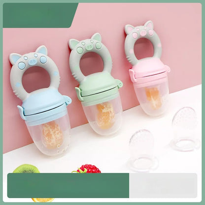 Grignoteuse-bb-en-silicone-avec-fruit-vue-générale