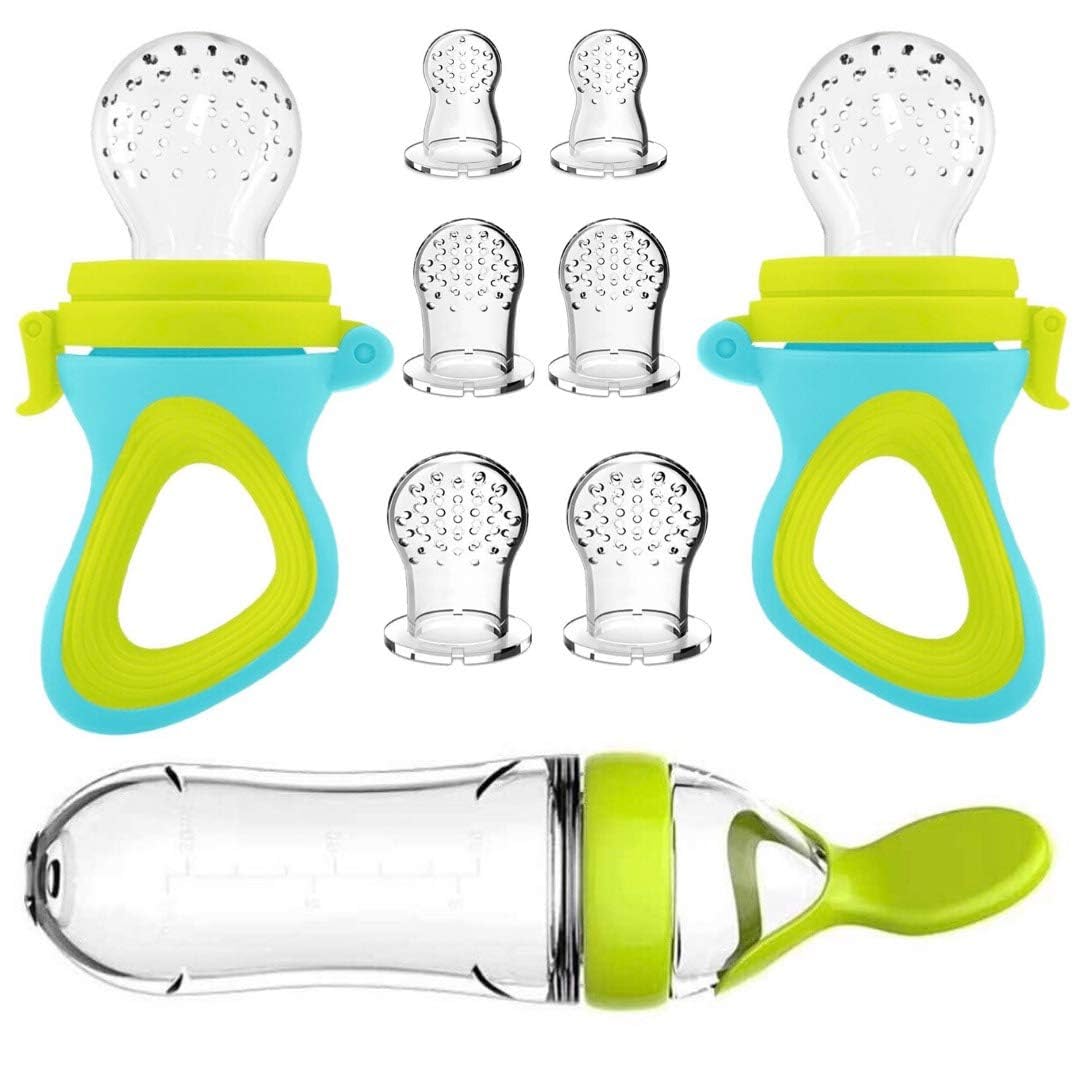 Grignoteuse-bébé-en-silicone-alimentaire-set-9-pieces-vue-générale