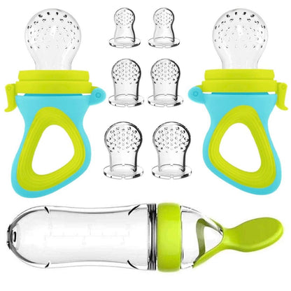Grignoteuse-bébé-en-silicone-alimentaire-set-9-pieces-vue-générale