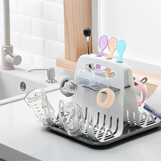 Seche biberon multi-niveaux pratique sur plan travail