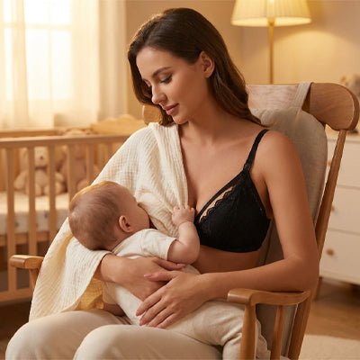 soutien  gorge  allaitement  bretelle  ajustable  confort  maternité  dentelle  noir