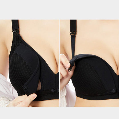 soutien  gorge  allaitement  noir  maintien  optimal  et  pratique  rayures  noires