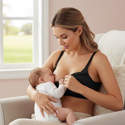  soutien  gorge  d'allaitement  tissu  respirant  bretelles  ajustables  rose