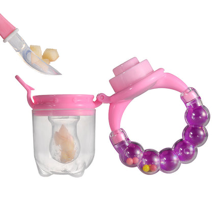 Tétine-grignoteuse-silicone-alimentaire-recevant-fruits-pour-dégustation