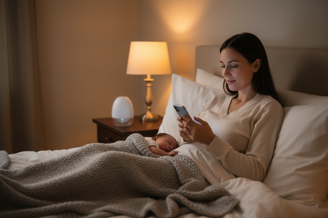 tire-lait-main-libre-maman-la-nuit-b-b-endormi-moment-serein-silencieux-et-portable-blanc