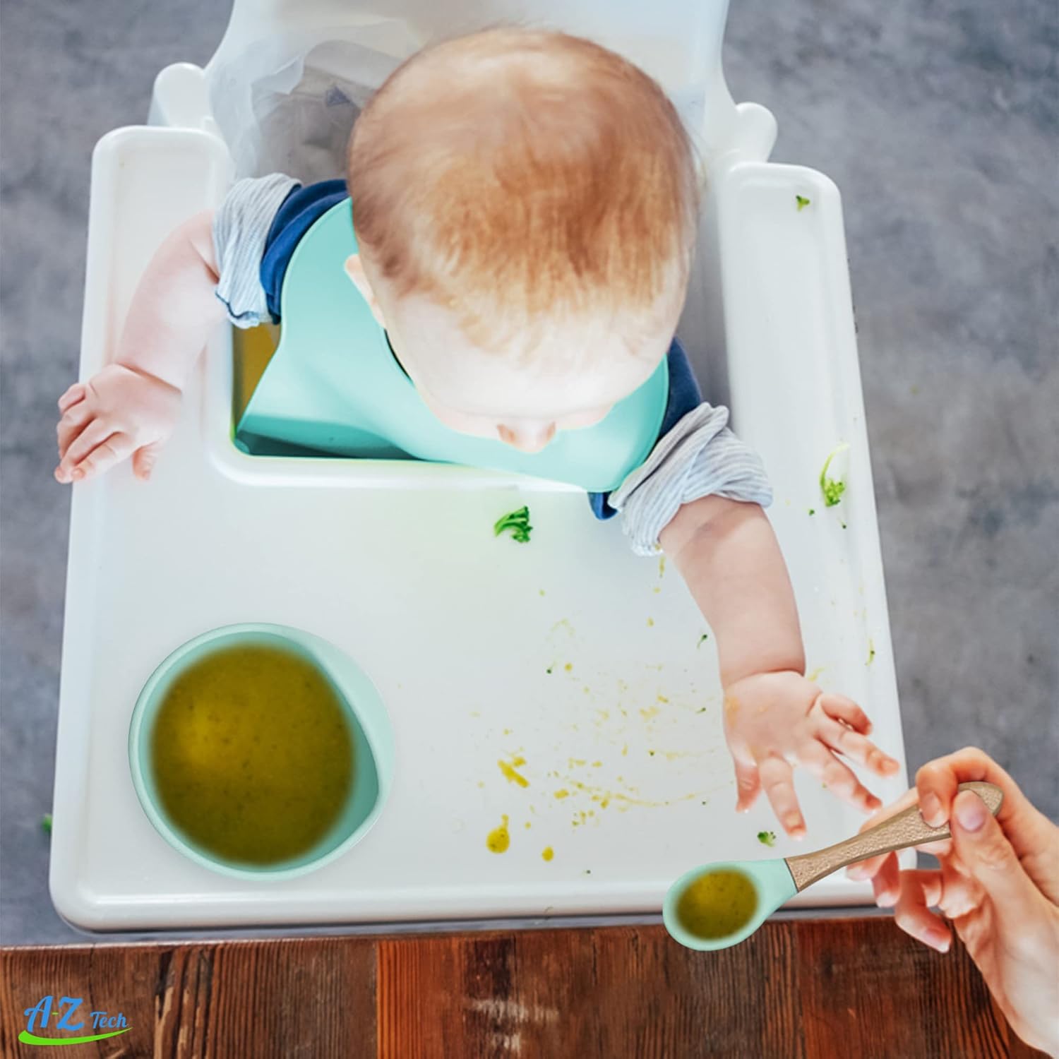 VAISSELLE BEBE  Qualité Supérieure TablewareBabySet Menthe 