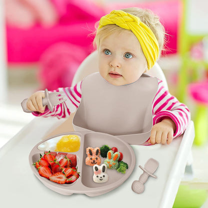 VAISSELLE BEBE Repas Simplifié TablewareBabySet  Beige 