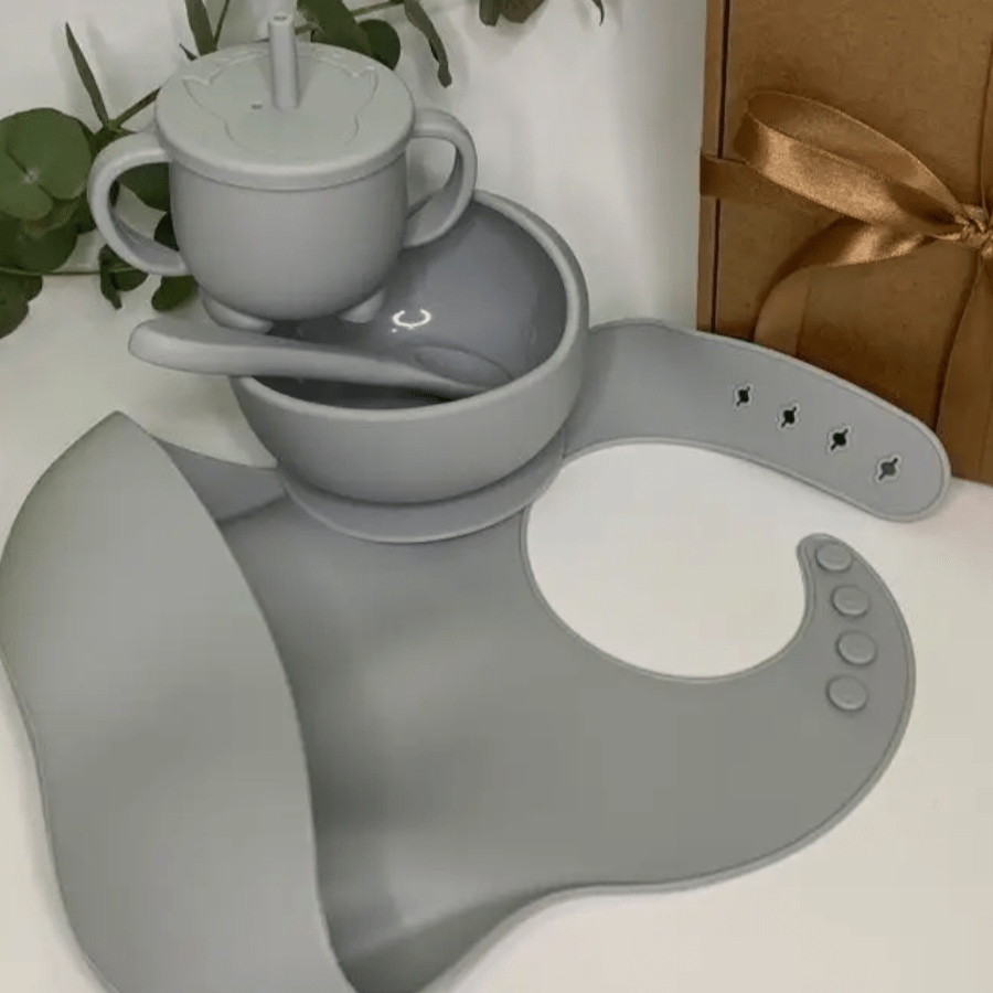 VAISSELLE BEBE Sécurité et Confort  TablewareBabySet Cendre 
