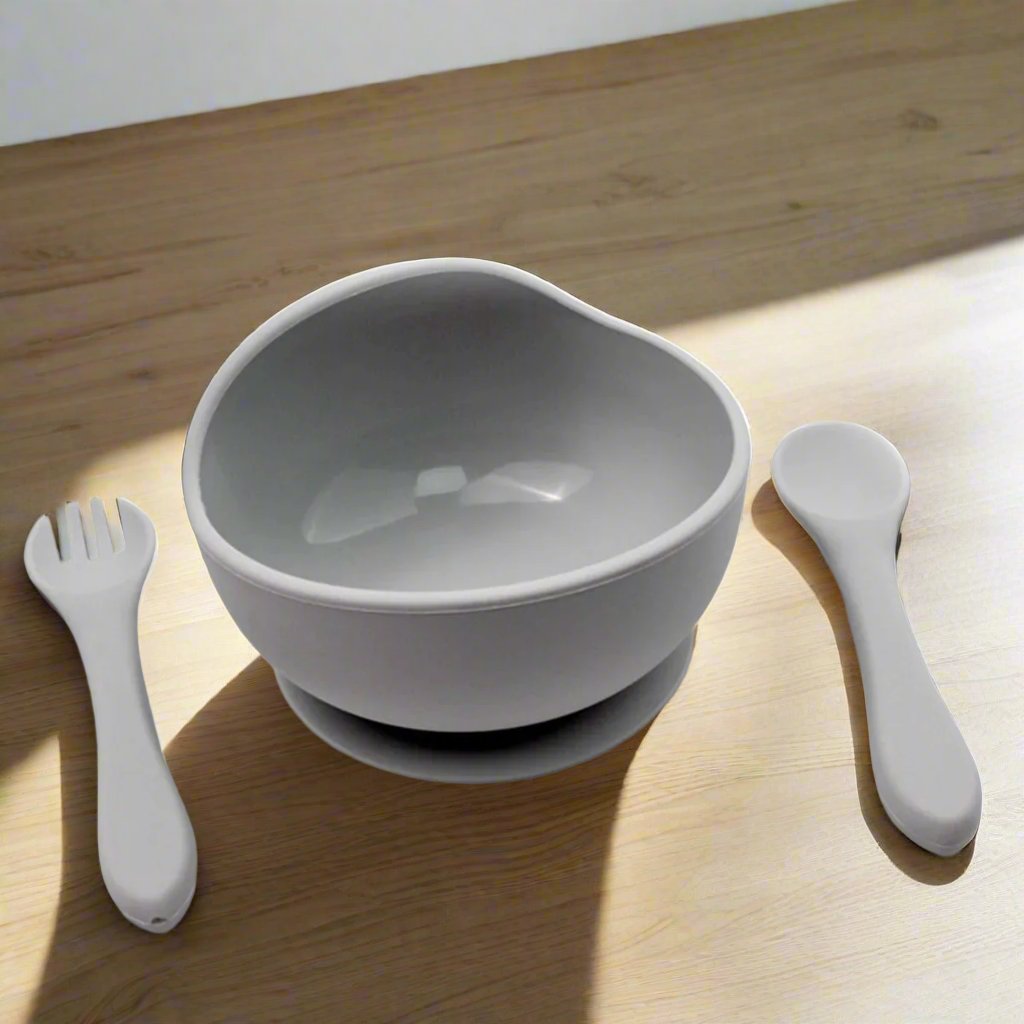 VAISSELLE BEBE  Stabilité parfaite TablewareBabySet Cendre